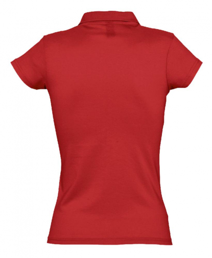 Рубашка поло Prescott Women 170, женская, красная, спина