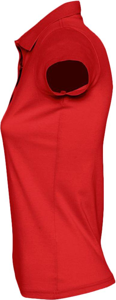 Рубашка поло Prescott Women 170, женская, красная, вид сбоку