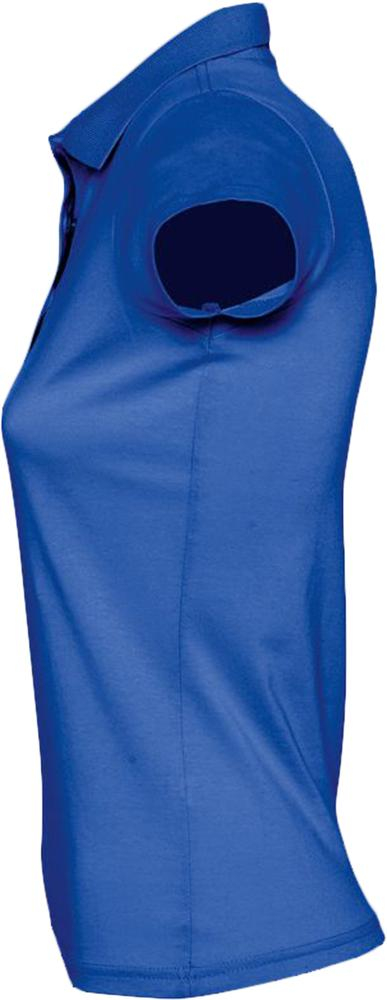Рубашка поло Prescott Women 170, женская, ярко-синяя, вид сбоку