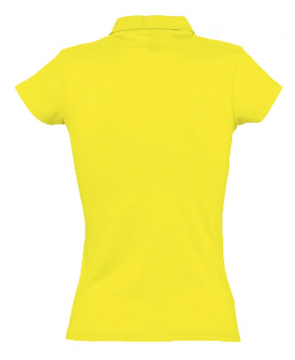 Рубашка поло Prescott Women 170, женская, жёлтая, спина