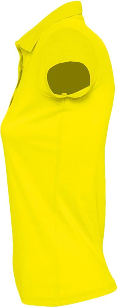 Рубашка поло Prescott Women 170, женская, жёлтая, вид сбоку