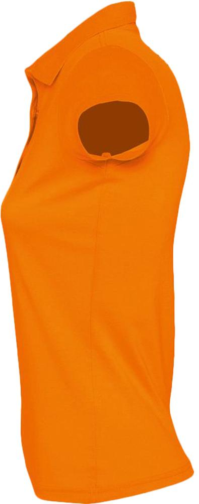 Рубашка поло Prescott Women 170, женская, оранжевая, вид сбоку