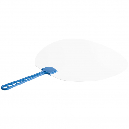 Веер Opahalo с синей ручкой, оборотная сторона