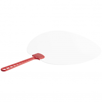 Веер Opahalo с красной ручкой, оборотная сторона