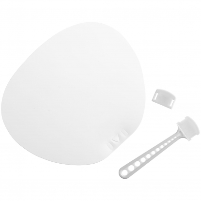 Веер Opahalo с белой ручкой, поставляется в разобранном виде