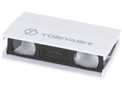 Бинокль Hunter, 3x33, белый, пример нанесения