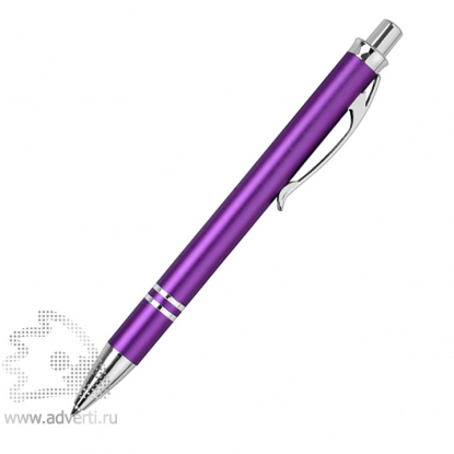 Ручка шариковая Дунай, фиолетовая, сбоку