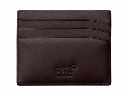 Футляр для кредитных карт, Montblanc, коричневый, оборотная сторона