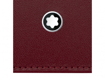 Футляр для кредитных карт, Montblanc, бордовый, знак Montblanc
