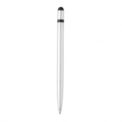 Металлическая ручка-стилус Slim, серебристая