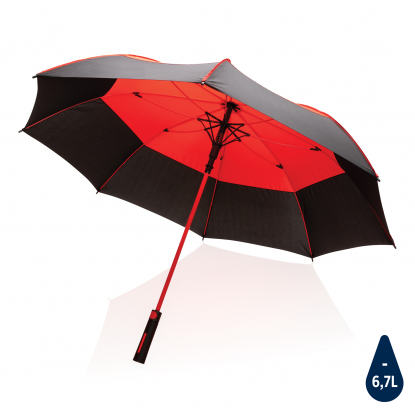 Зонт-антишторм Impact из RPET AWARE™ 190T, d120 см, красный