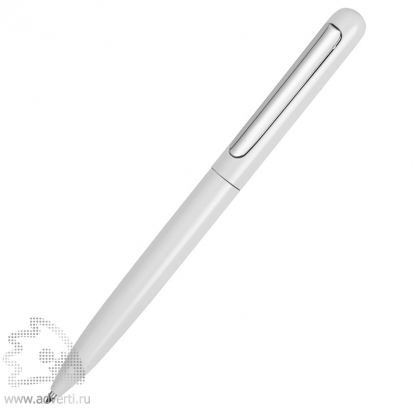 Ручка металлическая шариковая Skate, белая