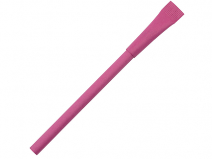 Ручка картонная с колпачком Recycled, розовая