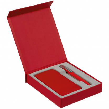 Коробка Rapture для аккумулятора и ручки, красная, пример наполнения