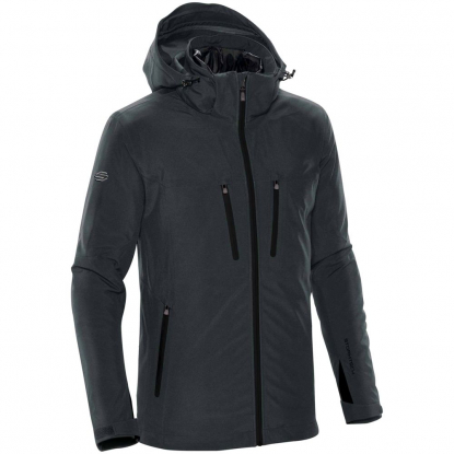Куртка-трансформер Matrix, мужская, серая с черным, вид сбоку