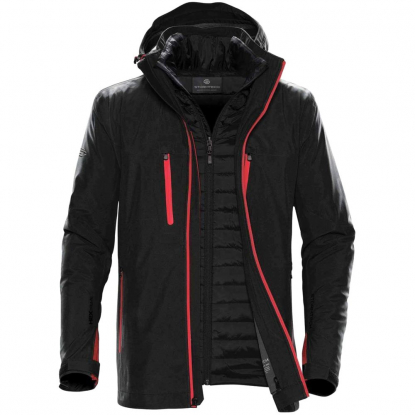 Куртка-трансформер Matrix, мужская, черная с красным