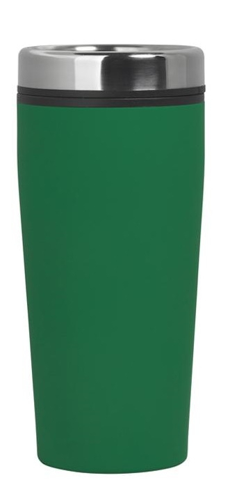 Термостакан Европа с прорезиненным покрытием, зелёный
