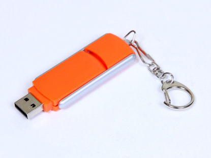 USB-флешка с крутящимся корпусом USB 3.0, оранжевая