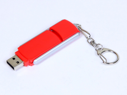 USB-флешка с крутящимся корпусом USB 3.0, красная