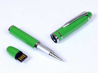 Флешка-ручка, зелёная