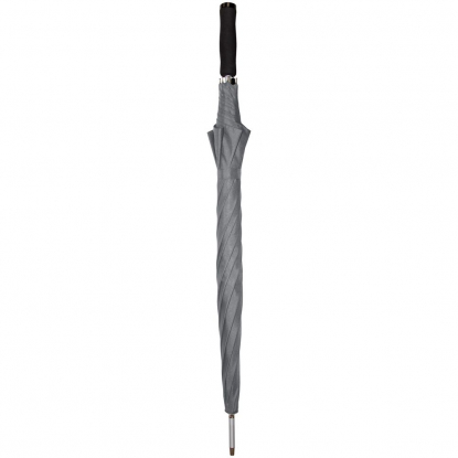 Зонт-трость Alu Golf AC, серый, в собранном виде