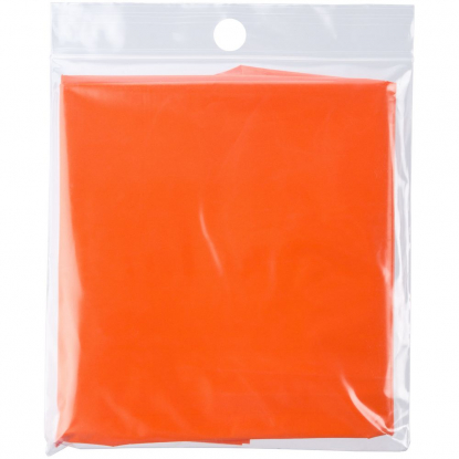 Дождевик-плащ CloudTime, оранжевый, в упаковке