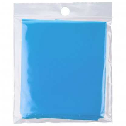 Дождевик-плащ CloudTime, голубой, в упаковке