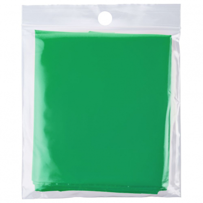 Дождевик-плащ CloudTime, зеленый, в упаковке