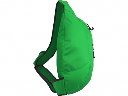 Рюкзак Brooklyn на одно плечо, зеленый, сбоку