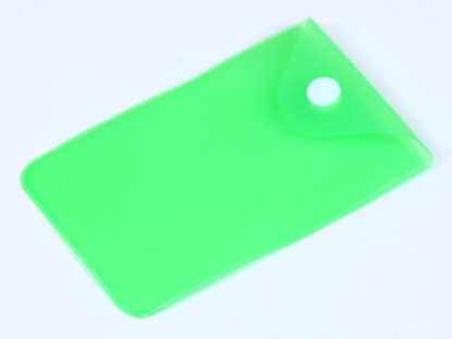 Мешочек для флешки PVC, зелёный