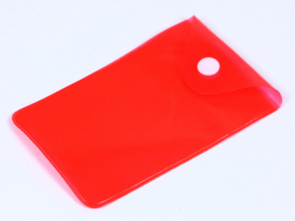 Мешочек для флешки PVC, красный