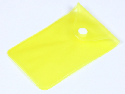 Мешочек для флешки PVC, жёлтый