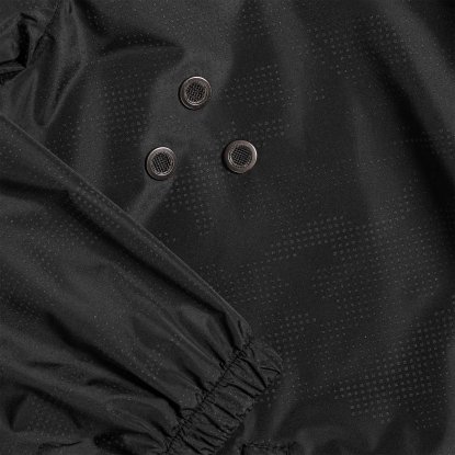 Ветровка светоотражающая Lattvind, черная, сеточка для вентиляции