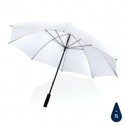 Зонт-антишторм Impact из RPET AWARE™, d130 см, белый 