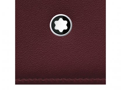 Визитница, Montblanc, бордовая, эмблема Montblanc