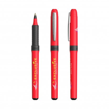 Роллер Bic Grip Roller, красный, пример персонализации