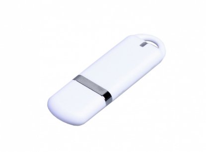 Флеш-накопитель промо прямоугольной формы с закругленными краями 3.0, белый