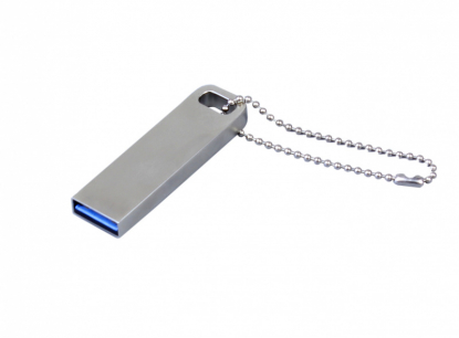 Флешка Mini031 USB 3.0, серебристая