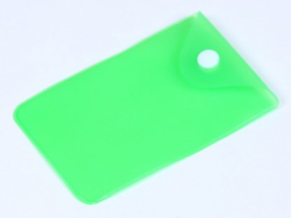 Мешочек для флешки PVC, зелёный