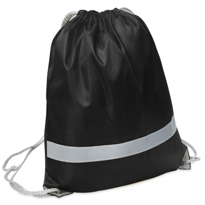 Рюкзак мешок со светоотражающей полосой RAY, черный