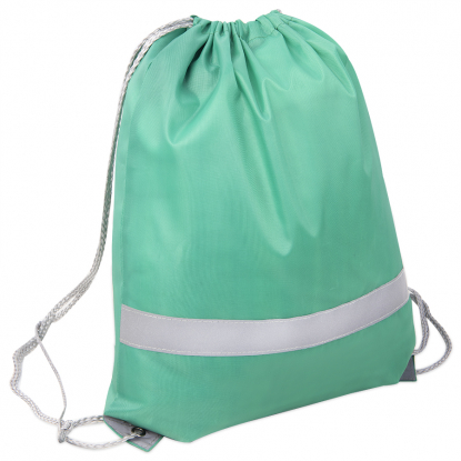 Рюкзак мешок со светоотражающей полосой RAY, зелёный