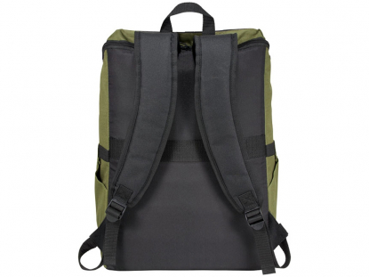 Рюкзак Manchester для ноутбука 15,6", тёмно-зелёный, вид сзади