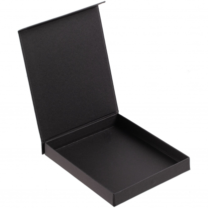 Коробка Shade под блокнот и ручку, черная, открытая