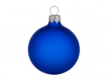 Стеклянный шар на елку Fairy tale Opal, 6 см, матовый, синий