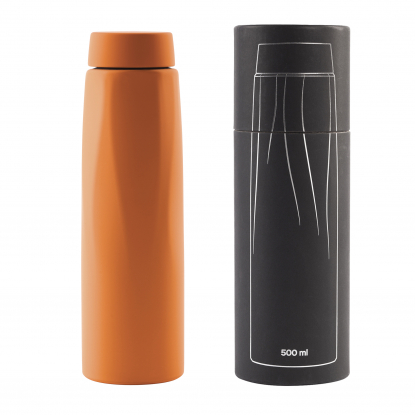 Термос Calypso, покрытие soft touch, 500 мл, оранжевый