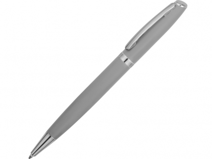 Ручка металлическая soft-touch шариковая Flow, светло-серая