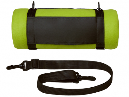 Плед Нежность с ремешком на плечо, зеленое яблоко