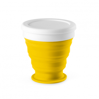 Складная дорожная чашка ASTRADA, желтая