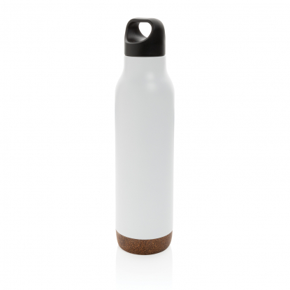 Герметичная вакуумная бутылка Cork, 600мл-белый
