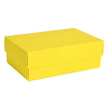 Коробка картонная COLOR, желтая
